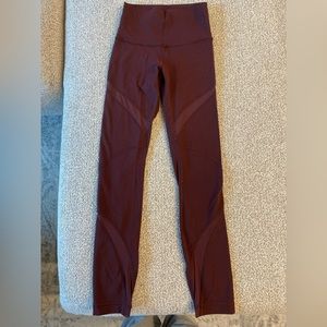 Maroon Lululemon Leggings
